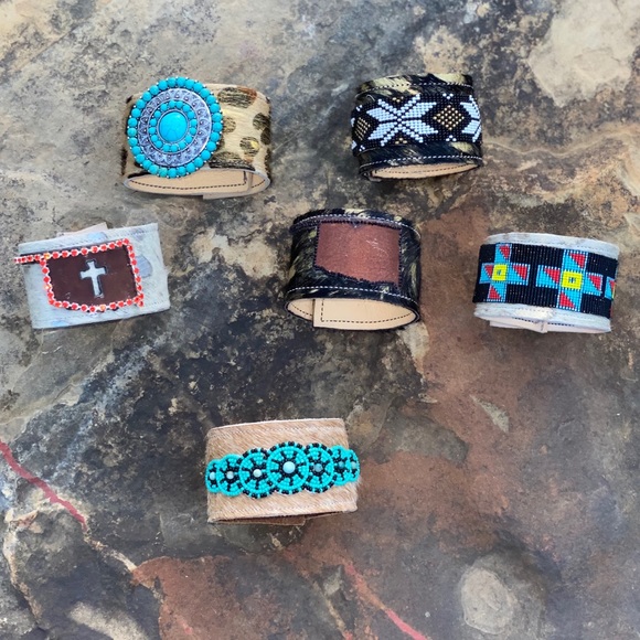 Genuine 💯 Cowhide Cuffs - Picture 2 of 16